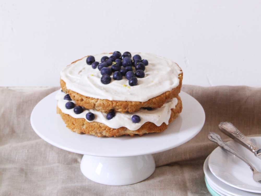 Vegan-Lemon-&-Blueberry-Cake